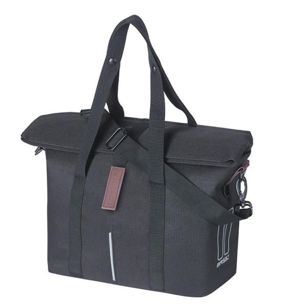 Miejska torba rowerowa KF-Hook, czarna. Czarne torebki klasyczne damskie BASIL, bez wzorów, bez dodatków. Za 229.99 zł.