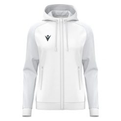 Damska bluza z kapturem full zip Macron Atlas. Czerwone bluzy sportowe damskie Macron, m, bez wzorów, z dzianiny, bez ramiączek, z kapturem. Za 273.00 zł.