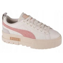 Kobiety/Panie Mayze Thrited Suede Trenerzy. Białe obuwie trekkingowe damskie Puma. Za 348.99 zł.