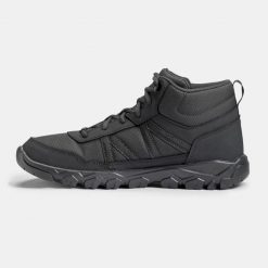 Second Life - Buty turystyczne męskie Quechua NH100 Mid - Stan Dobry. Brązowe buty trekkingowe męskie QUECHUA, z materiału, przed kolano, bez zapięcia, outdoorowe. Za 66.99 zł.