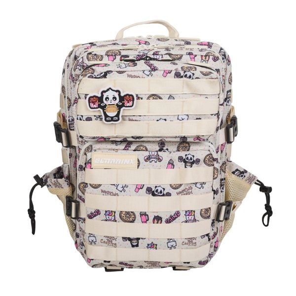Plecak treningowy 25 l Elitex Training – Sweet Cream. Białe plecaki damskie ELITEX TRAINING, z aplikacjami, z materiału, sportowe. Za 255.99 zł.