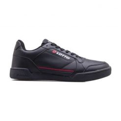 Buty Lotto Nandu 2400100U-1130 czarne. Czarne buty sportowe na co dzień męskie z materiału, bez zapięcia. Za 214.07 zł.