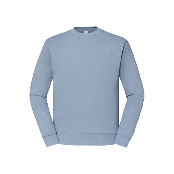 Męska Klasyczna Bluza Wkładana Przez Głowę. Niebieskie bluzy bez kaptura męskie Fruit of the Loom, l, z bawełny. Za 111.99 zł.