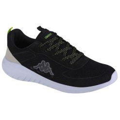 Buty sportowe Sneakersy męskie, Kappa Jona. Czarne buty sportowe na co dzień męskie Kappa, z gumy, bez zapięcia, trekkingowe. Za 139.99 zł.