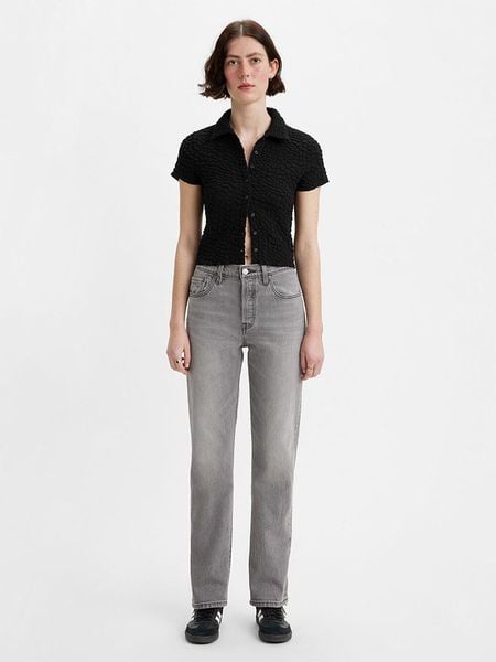Levi's Dżinsy "501" - Regular fit - w kolorze szarym rozmiar: W29/30. Szare jeansy damskie Levi's. Za 214.19 zł.