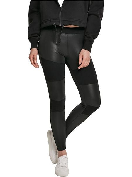 Urban Classics Legginsy w kolorze czarnym ze skóry syntetycznej rozmiar: M. Czarne legginsy damskie Urban Classics, m, bez wzorów, ze skóry. Za 83.03 zł.
