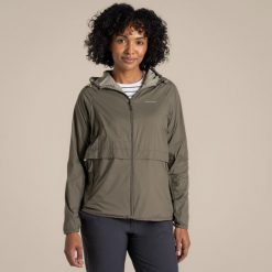 Kurtka przeciwwiatrowa damska Craghoppers NosiLife Rosa Reversible. Zielone kurtki damskie CRAGHOPPERS, bez wzorów, bez kaptura. Za 489.99 zł.