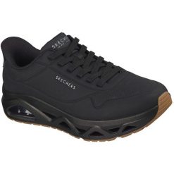Buty sportowe męskie Skechers Uno Glide step Glide On Air. Czarne buty fitness męskie Skechers, ze skóry ekologicznej, bez zapięcia, na fitness i siłownię. Za 690.00 zł.