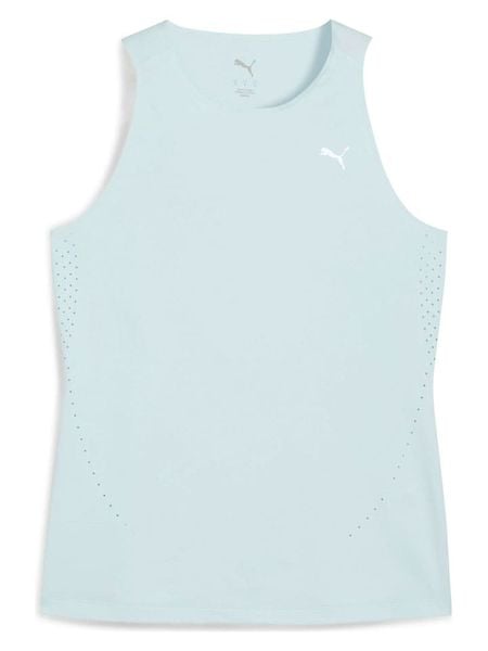 Puma Top sportowy "Cloudspun" w kolorze błękitnym rozmiar: L. Niebieskie topy damskie Puma, l, bez wzorów, z materiału, bez ramiączek. Za 117.73 zł.