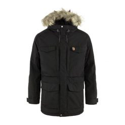 Kurtka zimowa męska Fjallraven Nuuk Parka. Czarne kurtki męskie Fjällräven, na zimę, m, bez wzorów, sportowe, bez kaptura. Za 2,339.00 zł.