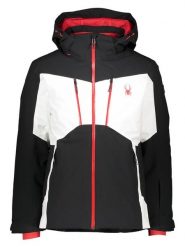 SPYDER Kurtka narciarska "Rival" w kolorze czarno-białym rozmiar: XL. Białe kurtki narciarskie i snowboardowe damskie Spyder, xl, bez wzorów, bez kaptura, narciarskie. Za 1,217.99 zł.