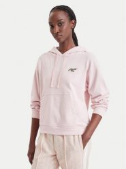 Lacoste Bluza SF8342 Różowy jasny Regular Fit. Czerwone bluzy bez kaptura damskie Lacoste, z bawełny. Za 639.99 zł.