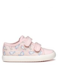 Geox Sneakersy B Gisli B451MB 000AN C8010 M Różowy. Czerwone buty sportowe dziewczęce Geox, bez wzorów, z materiału, bez zapięcia. Za 99.99 zł.