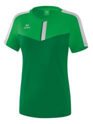 Erima Koszulka sportowa "Squad" w kolorze zielonym rozmiar: 44. Zielone bluzki sportowe damskie Erima, bez wzorów, z materiału, bez ramiączek. Za 79.03 zł.