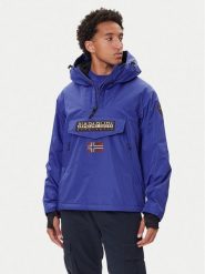 Napapijri Kurtka anorak Rainforest Next NP0A4IB9 Niebieski Regular Fit. Niebieskie kurtki męskie Napapijri, l, bez wzorów, z syntetyku, bez kaptura. Za 1,239.00 zł.