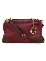 Mia Tomazzi Skórzana torebka "Condino" w kolorze bordowym - 25 x 15 x 10 cm rozmiar: onesize. Czerwone torebki klasyczne damskie Mia Tomazzi, bez wzorów, z materiału, bez dodatków. Za 217.99 zł.