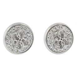 Kolczyki Guess. Szare kolczyki damskie Guess, srebrne. Za 149.99 zł.