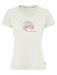 Koszulka damska rowerowa V. Białe bluzki sportowe damskie Vaude, s, z bawełny, bez kołnierzyka, bez ramiączek. Za 189.00 zł.
