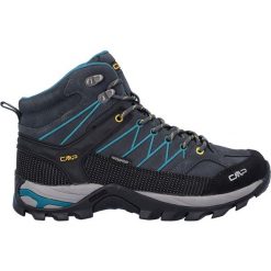 Buty turystyczne męskie CMP Rigel Mid WP. Niebieskie buty trekkingowe męskie CMP, bez zapięcia, trekkingowe. Za 413.99 zł.