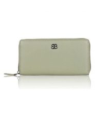 Bellicci Skórzany portfel "Cambrie" w kolorze oliwkowym - 19,5 x 10 x 2,5 cm rozmiar: onesize. Zielone portfele damskie Bellicci, bez wzorów, z materiału. Za 82.99 zł.