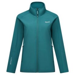 Damska kurtka Moutdale Softshell. Niebieskie kurtki damskie Regatta, l, bez wzorów, z materiału, z kapturem. Za 248.00 zł.