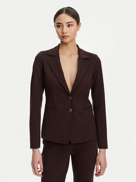 Marella Marynarka Debutto 2523916034 Brązowy Regular Fit. Brązowe marynarki i żakiety damskie Marella, bez wzorów, z syntetyku. Za 1,229.00 zł.