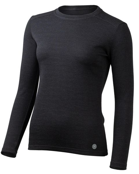 Koszulka termoaktywna merino dla kobiet ALEXA. Czarne bielizna termoaktywna damska LASTING, s, bez wzorów, z materiału, bez ramiączek. Za 517.65 zł.