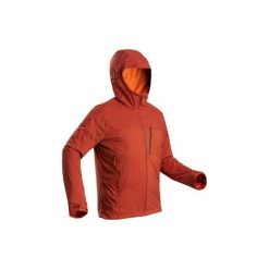 Kurtka trekkingowa Trek 900 Windwarm. Brązowe kurtki męskie FORCLAZ, xl, bez wzorów, z elastanu, bez kaptura. Za 309.99 zł.