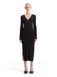 Scotch & Soda Sukienka dzianinowa w kolorze czarnym rozmiar: XL. Czarne sukienki damskie Scotch & Soda, xl, bez wzorów, z dzianiny, bez kołnierzyka, bez ramiączek, maxi. Za 252.94 zł.