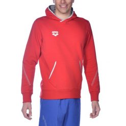 Bluza męska Arena Team Line Hoodie z kapturem. Czerwone bluzy z kapturem męskie Arena, m. Za 139.23 zł.