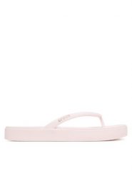 Crocs Japonki Miami Square Flatform Flip 214161 Różowy jasny. Czerwone klapki damskie Crocs, bez wzorów, z tworzywa sztucznego, bez obcasa. Za 179.99 zł.