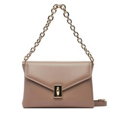 Torebka Furla. Brązowe listonoszki damskie Furla, bez wzorów, bez dodatków. Za 1,509.00 zł.
