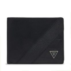 Portfel Guess. Czarne portfele męskie Guess, z aplikacjami. Za 324.99 zł.