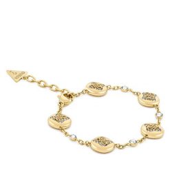 Bransoletka Guess. Żółte bransoletki damskie Guess, złote. Za 499.99 zł.