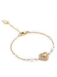 Guess Bransoletka JUBB06 009JW Złoty. Żółte bransoletki damskie Guess, metalowe. Za 231.99 zł.