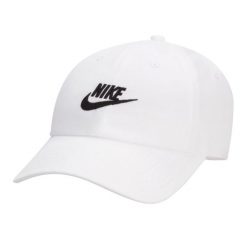Czapka Z Daszkiem Z Logo Klubu. Białe czapki z daszkiem damskie Nike, bez wzorów. Za 187.99 zł.