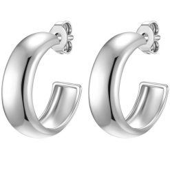 Glanzstücke München Srebrne kolczyki kreole srebro wysokiej próby srebrny Kolczyki 1 ct Damski. Szare kolczyki damskie Glanzstücke München, srebrne. Za 179.99 zł.