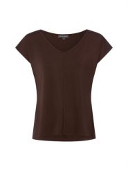 Franco Callegari Koszulka Kobiety wiskoza brązowy, XL. Brązowe t-shirty damskie Franco Callegari, xl, bez wzorów, z dżerseju, bez kołnierzyka. Za 119.95 zł.