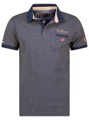 Geographical Norway Koszulka polo "Kingdom" w kolorze granatowym rozmiar: M. Niebieskie koszulki polo męskie Geographical Norway, m, bez wzorów, z bawełny, bez ramiączek. Za 87.81 zł.