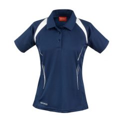 Damska Koszulka Polo Team Spirit. Niebieskie bluzki sportowe damskie SPIRO, bez kołnierzyka, bez ramiączek. Za 98.99 zł.