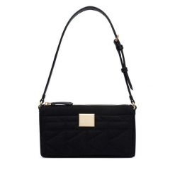 Torebka KARL LAGERFELD. Czarne torebki klasyczne damskie Karl Lagerfeld, bez wzorów, bez dodatków. Za 779.99 zł.