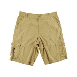 Second life - The North Face krótkie spodenki męskie cargo - Jak nowy. Brązowe szorty męskie The North Face, z materiału, bez kołnierzyka. Za 127.76 zł.