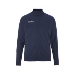 Wodoodporna kurtka zapinana na zamek błyskawiczny Craft Evolve 2.0. Niebieskie kurtki męskie Craft, l, z aplikacjami, z materiału, eleganckie, bez kaptura. Za 278.35 zł.