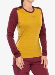 Bluza termoaktywna damska La Sportiva Tour Long Sleeve. Żółte bluzy bez kaptura damskie La Sportiva, l, z materiału. Za 258.49 zł.