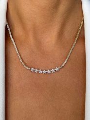 Les Favorites Pozłacany naszyjnik z elementem ozdobnym - dł. 40 cm rozmiar: onesize. Żółte naszyjniki damskie Les Favorites, pozłacane. Za 304.99 zł.