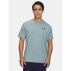 Koszulka na trening Męska Under Armour Szybkoschnąca Sportowa. Szare t-shirty sportowe męskie Under Armour, m, bez ramiączek, na fitness i siłownię. Za 99.00 zł.