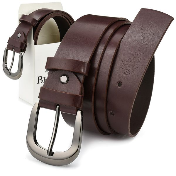 Beltimore Skórzany Damski Pasek Do Spodni 4 Cm Burgundowy A72 : Kolory - Fioletowy, Rozmiar Pasków - R.95-110 Cm. Czerwone paski damskie bez wzorów, ze skóry, eleganckie. Za 59.99 zł.
