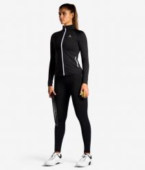 Koszulka/bluza z długim rękawem damska. Czarne bluzy z kapturem damskie NORDICDOTS, l, z bawełny. Za 365.00 zł.