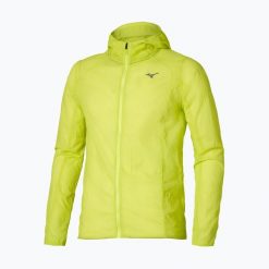 Kurtka do biegania męska Mizuno Tech Light Hooded. Żółte kurtki treningowe męskie Mizuno, m, bez wzorów, z materiału, do biegania. Za 466.30 zł.