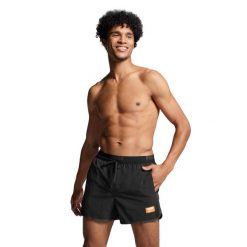 Kąpielówki męskie Puma, Track Shorts, czarne. Czarne kąpielówki męskie Puma, l, bez wzorów, z dresówki. Za 216.99 zł.